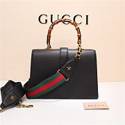 Gucci Women's Dionysus Leather Top Handle Bag 421999 Black - 4