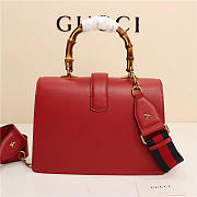 Gucci Women's Dionysus Leather Top Handle Bag 421999 Red white - 3