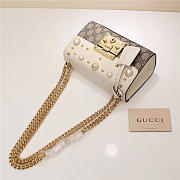 Gucci Padlock Bee Star small shoulder bag 432182 White - 4