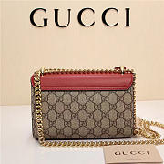 Gucci Padlock Bee Star small shoulder bag 432182 Red - 4