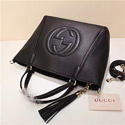 GUCCI 369176 Soho Tote Bag Women leather Shoulder Bag Black - 2
