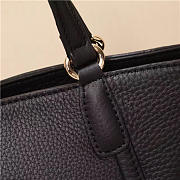 GUCCI 369176 Soho Tote Bag Women leather Shoulder Bag Black - 3