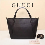 GUCCI 369176 Soho Tote Bag Women leather Shoulder Bag Black - 6
