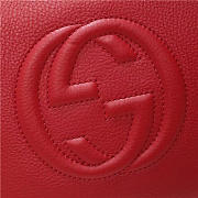GUCCI 369176 Soho Tote Bag Women leather Shoulder Bag Red - 6