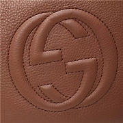 GUCCI 369176 Soho Tote Bag Women leather Shoulder Bag Brown - 4