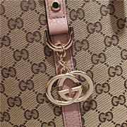 Gucci 341503 Nylon Large Convertible Tote Bag Pink - 2