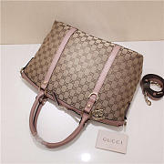 Gucci 341503 Nylon Large Convertible Tote Bag Pink - 5