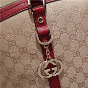 Gucci 341503 Nylon Large Convertible Tote Bag Red - 6