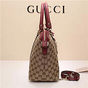 Gucci 341503 Nylon Large Convertible Tote Bag Wine Red - 3