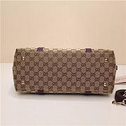 Gucci 341503 Nylon Large Convertible Tote Bag Purple - 4