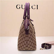 Gucci 341503 Nylon Large Convertible Tote Bag Purple - 6