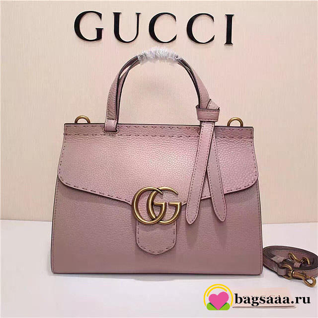 Gucci Marmont small top handle bag 421890 Pink - 1