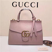 Gucci Marmont small top handle bag 421890 Pink - 6