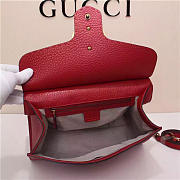 Gucci Marmont small top handle bag 421890 Red - 4