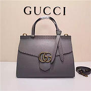 Gucci Marmont small top handle bag 421890 Gray - 1