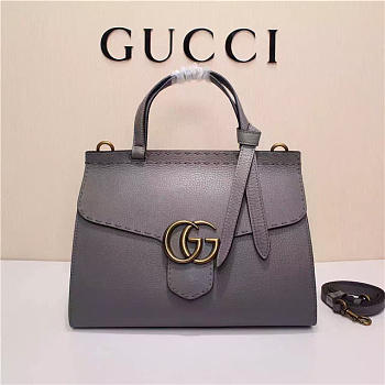 Gucci Marmont small top handle bag 421890 Gray