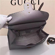 Gucci Marmont small top handle bag 421890 Gray - 2