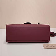 Gucci Marmont small top handle bag 421890 Wine Red - 2