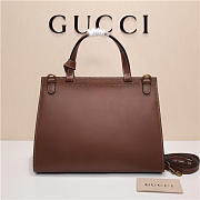 Gucci Marmont small top handle bag 421890 Brown - 6
