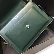 YSL Monogram Sunset Leather Crossbody Bag 442906 Green - 5