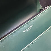 YSL Monogram Sunset Leather Crossbody Bag 442906 Green - 6