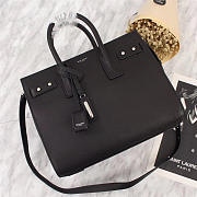 YSL Original Leather Women Handbag Black - 1
