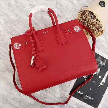 YSL Original Leather Women Handbag Red color