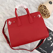 YSL Original Leather Women Handbag Red color - 4