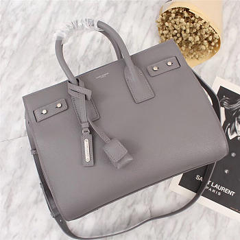 YSL Original Leather Women Handbag Gray