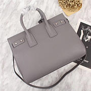 YSL Original Leather Women Handbag Gray - 5