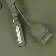 YSL Original Leather Women Handbag Green - 6