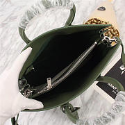 YSL Original Leather Women Handbag Green - 4