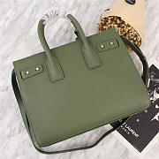 YSL Original Leather Women Handbag Green - 2