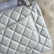 Chanel Caviar Flap Bag in white 30cm with Gold Hardware - 3
