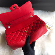 Chanel Caviar Flap Bag in Red 30cm with Gold Hardware - 2