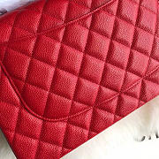 Chanel Caviar Flap Bag in Red 30cm with Silver Hardware - 5