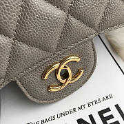 Chanel Caviar Flap Bag in Gray 30cm with Gold Hardware - 5