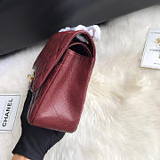 Chanel Caviar Flap Bag in Wine Red 30cm with Gold Hardware - 2