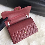 Chanel Caviar Flap Bag in Wine Red 30cm with Gold Hardware - 4