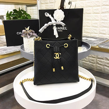 Chanel Womens Shoulder Bags Black AS0310