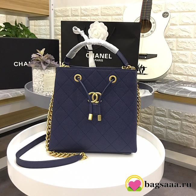 Chanel Womens Shoulder Bags Blue AS0310 - 1