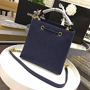 Chanel Womens Shoulder Bags Blue AS0310 - 6