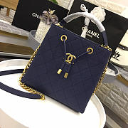 Chanel Womens Shoulder Bags Blue AS0310 - 5