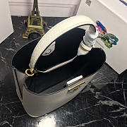 Prada Double Saffiano Bucket Bag 1BA212 White - 3