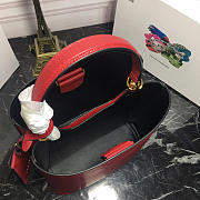 Prada Double Saffiano Bucket Bag 1BA212 Red - 4