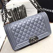 Chanel Leboy lambskin Bag in Gray With Silver Hardware 67086 - 5