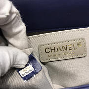 Chanel Leboy lambskin Bag in Navy Blue 67086 - 2