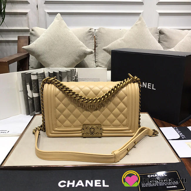 Chanel Leboy lambskin Bag in Apricot 67086 - 1