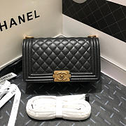 Chanel Leboy Calfskin Bag in Black 67086 - 5