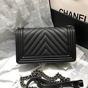 Chanel Leboy Calfskin Bag in Black with Silver Hardware 67086 - 4